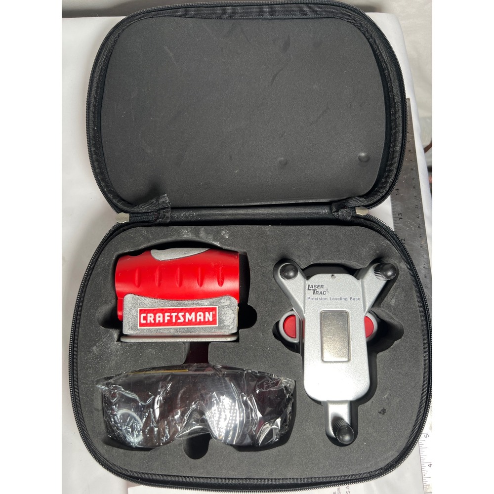 4-in-1 Laser Trac CRAFTSMAN Level Tool Set Battery operated 320.48247